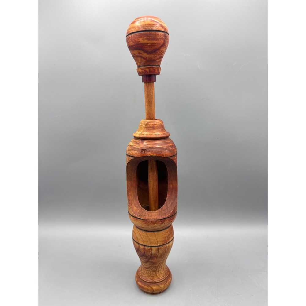 Vintage Hand Carved Wooden Corkscrew Wine Opener Wine Bottle Opener Tool